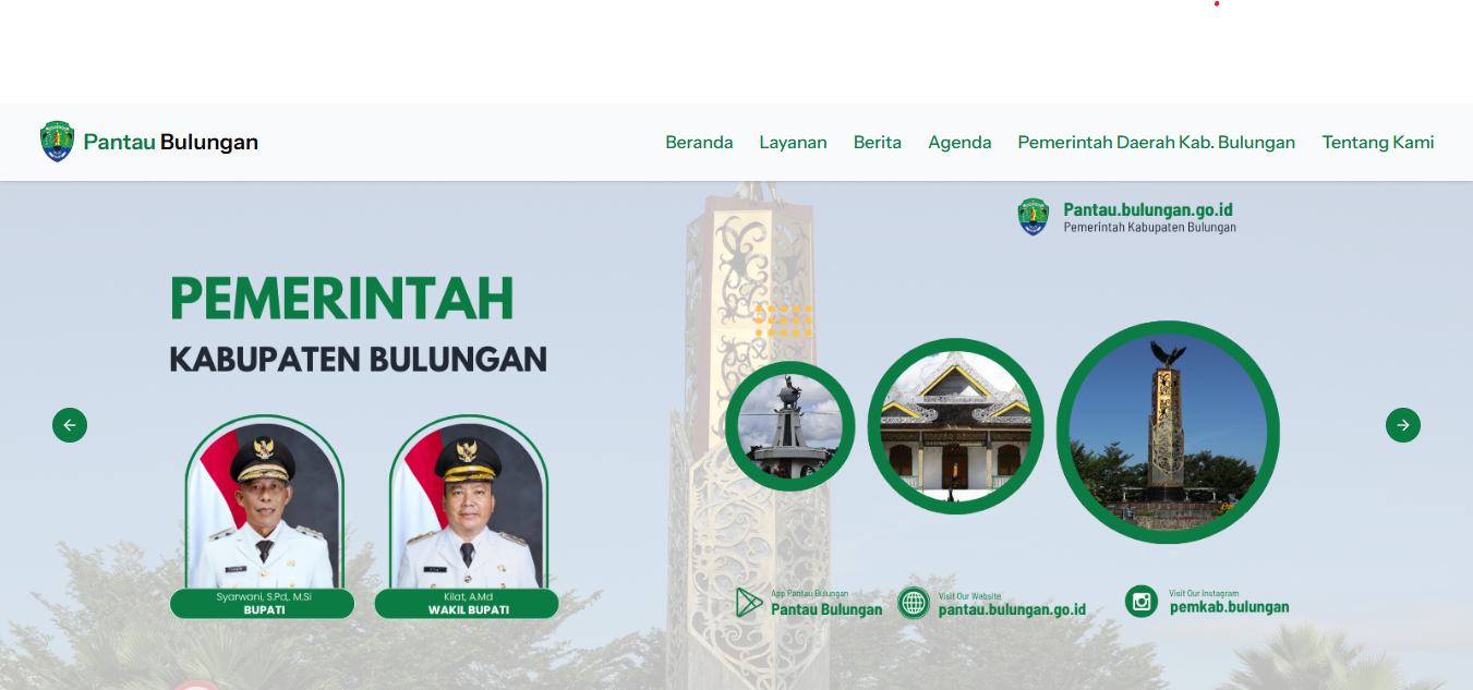Redesign dan Rebuild Web Pantau Bulungan